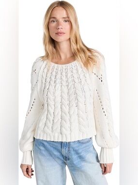 Free People Sandre Knit Pullover
